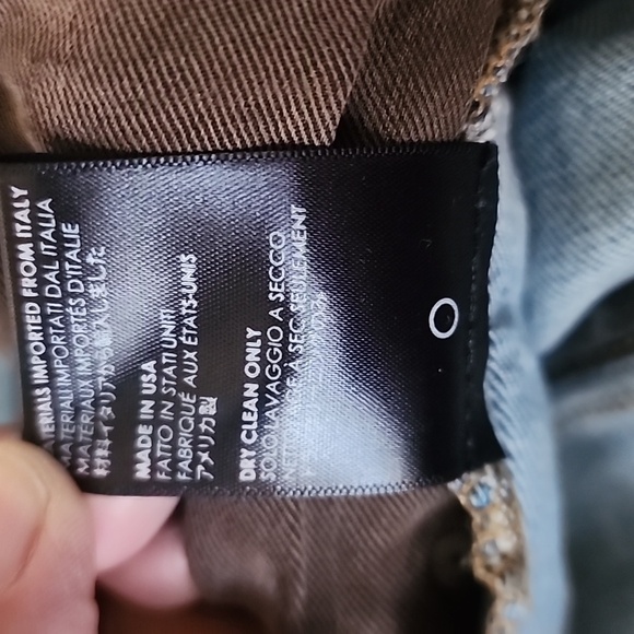 Amiri Blue Denim Side Chain Grommet Jeans Luxury Streetwe Designer Jeans - Picture 12 of 13